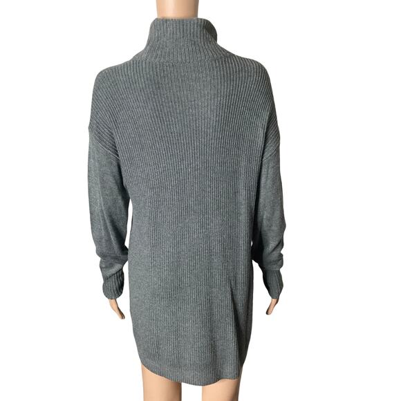 Loft Lounge Sweater Womens Medium Ribbed Womens Gray Size Medium - Picture 3 of 13
